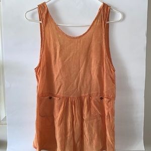 Very J Orange Blouse